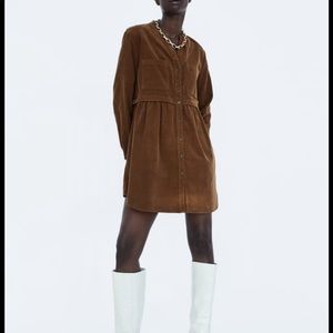 Zara corduroy dress